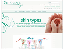 Tablet Screenshot of cutagen.com